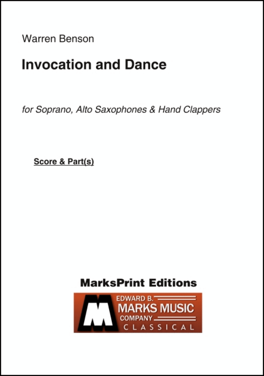 Invocation and Dance Choir scores gallery preview page 1