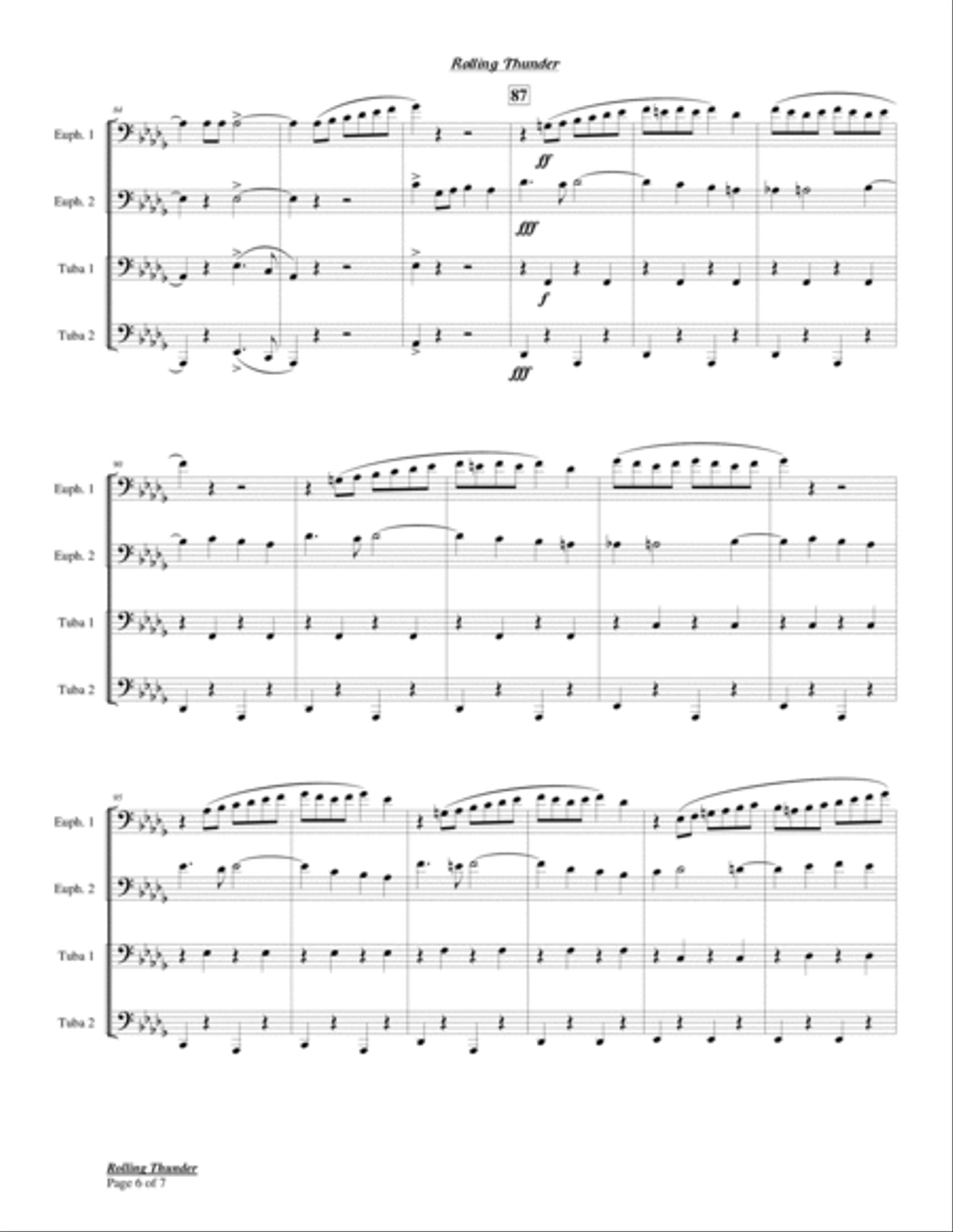 Rolling Thunder Chamber Music scores gallery preview page 6