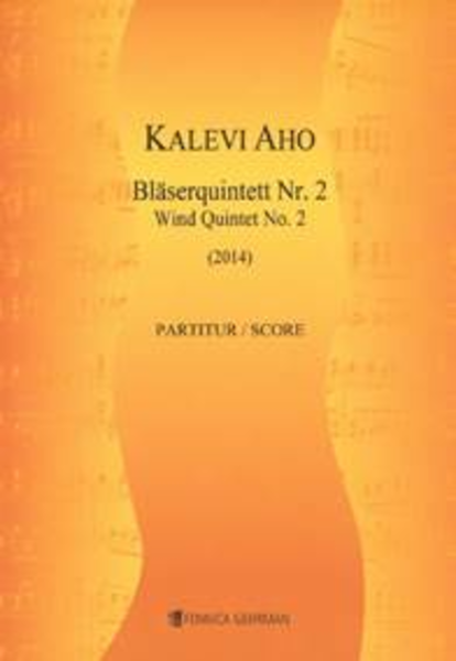 Wind Quintet No. 2 / Blaserquintett Nr. 2 (2014) - score