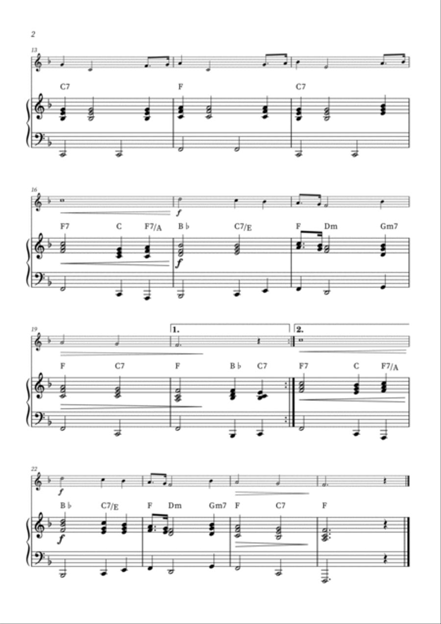 God Bless America ® Piano scores gallery preview page 2
