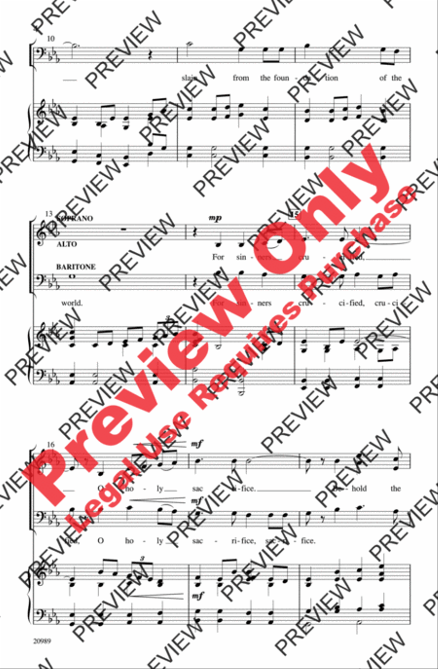 Behold the Lamb 3-Part scores gallery preview page 4