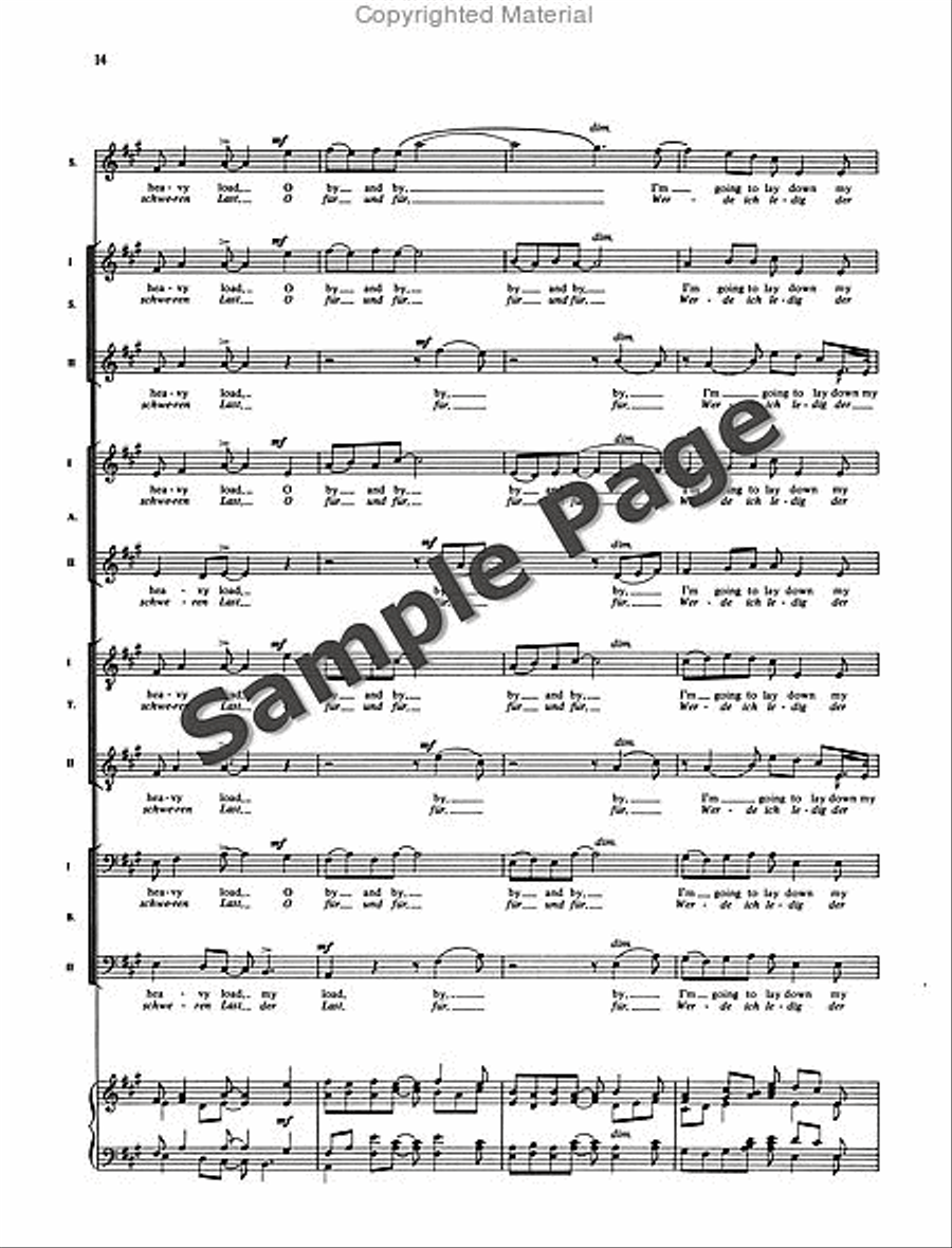5 Negro Spirituals 5 Negro Spirituals SSAATTBB scores gallery preview page 17