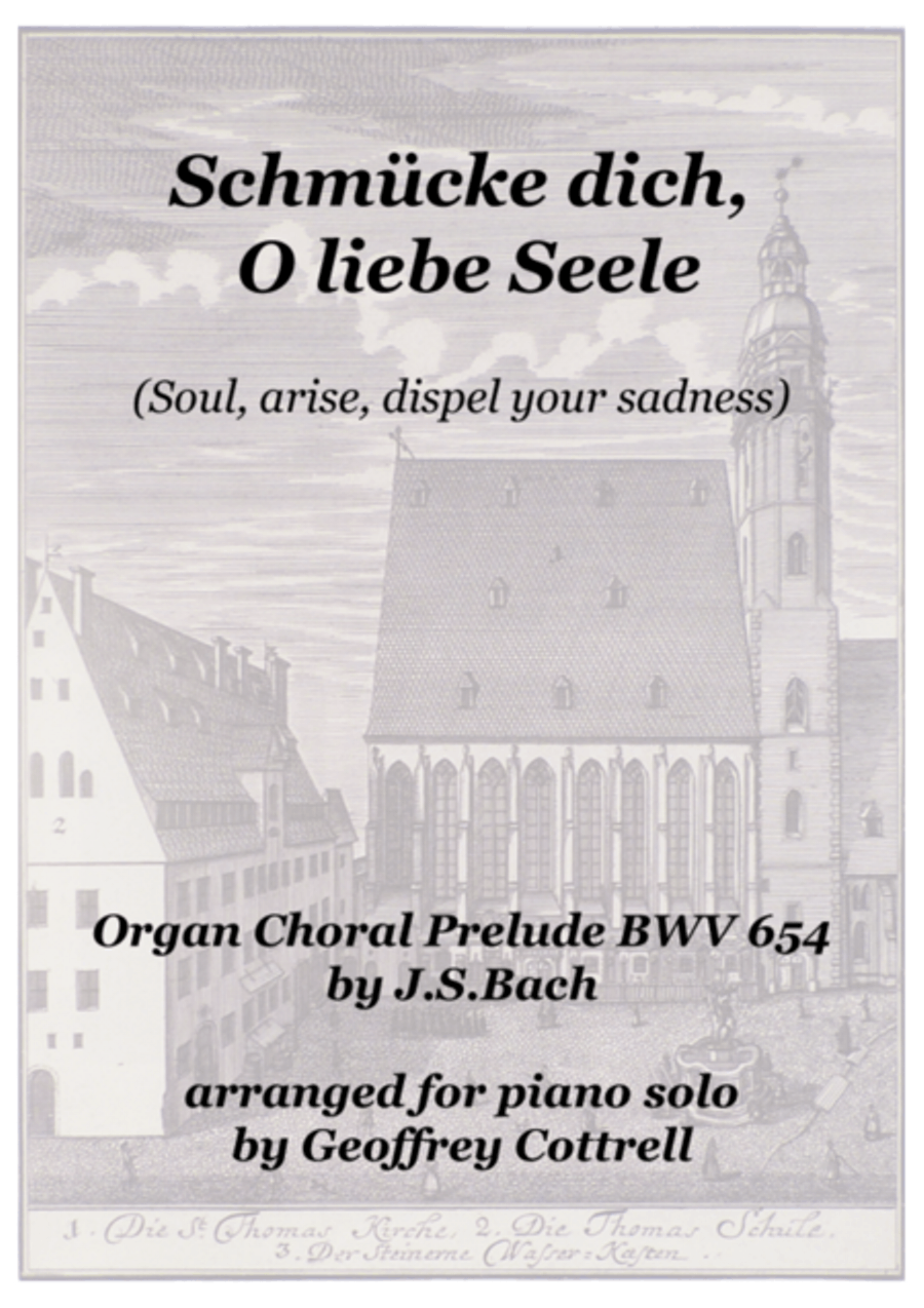 Choral prelude: 'Schmücke dich, o liebe Seele' - piano arrangement Piano Solo scores gallery preview page 1