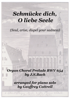 Book cover for Choral prelude: 'Schmücke dich, o liebe Seele' - piano arrangement