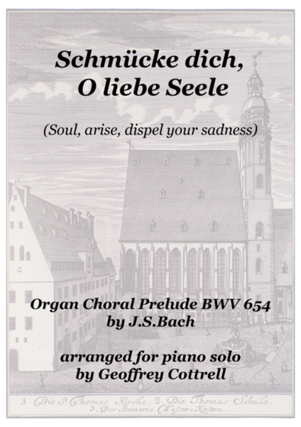 Choral prelude: 'Schmücke dich, o liebe Seele' - piano arrangement image number null