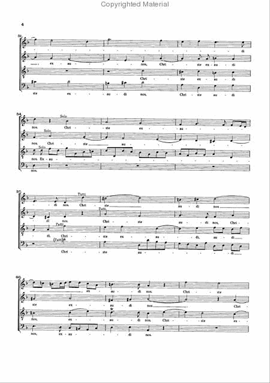 Litaniae Lauretanae “Salus infirmorum” in F major ZWV 152 4-Part scores gallery preview page 5