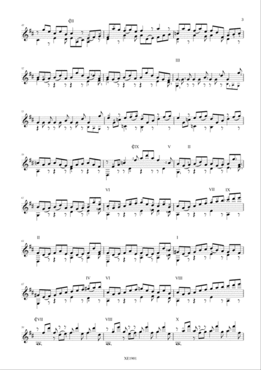 J.S. Bach - Suite n. 6 in D Major BWV 1012 Classical Guitar Transcription