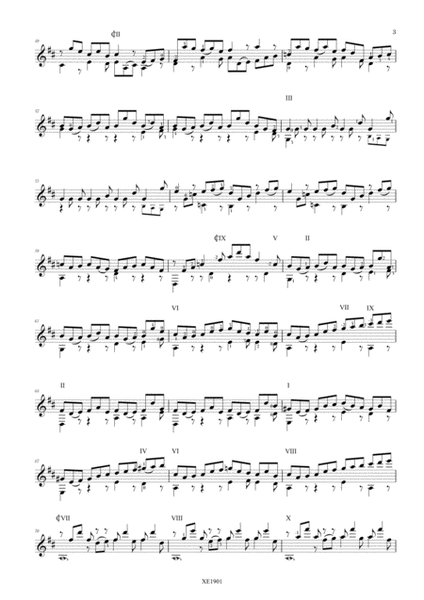 J.S. Bach - Suite n. 6 in D Major BWV 1012 Classical Guitar Transcription