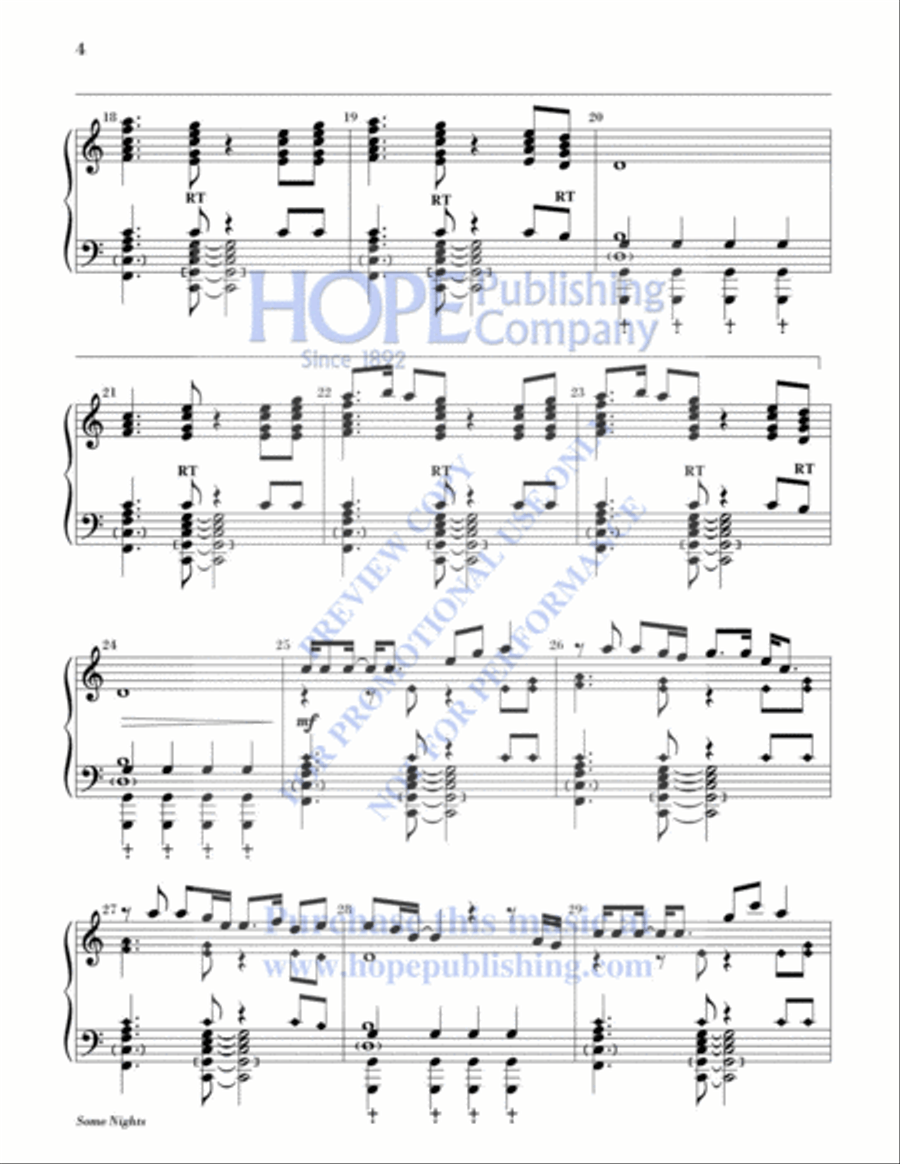 Some Nights Some Nights 5-Octaves scores gallery preview page 5