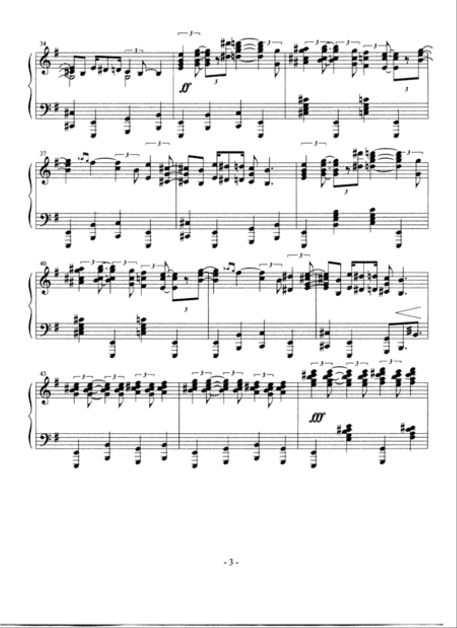 James Bond Theme Piano Solo scores gallery preview page 3