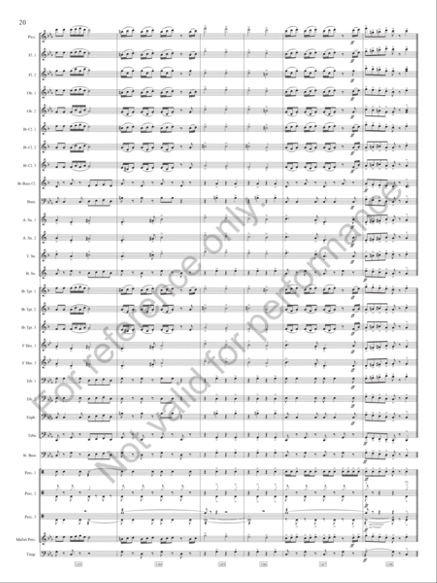 Slavonic Chorale And Dance Concert Band scores gallery preview page 21