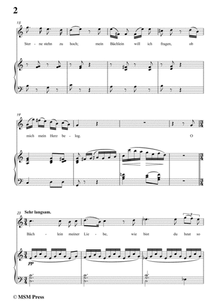 Schubert-Der Neugierige,from 'Die Schöne Müllerin',Op.25 No.6,in C Major,for Voice&Piano image number null