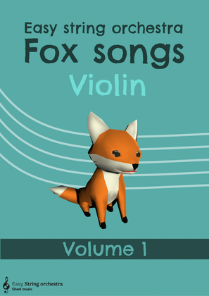 Book cover for Easy string orchestra fox songs violin Volume 1