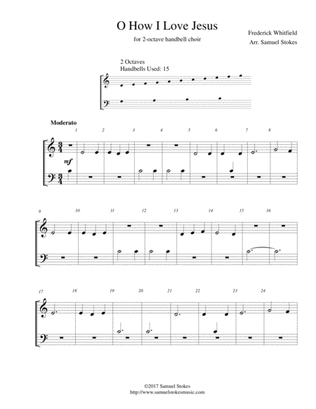 O How I Love Jesus - for 2-octave handbell choir