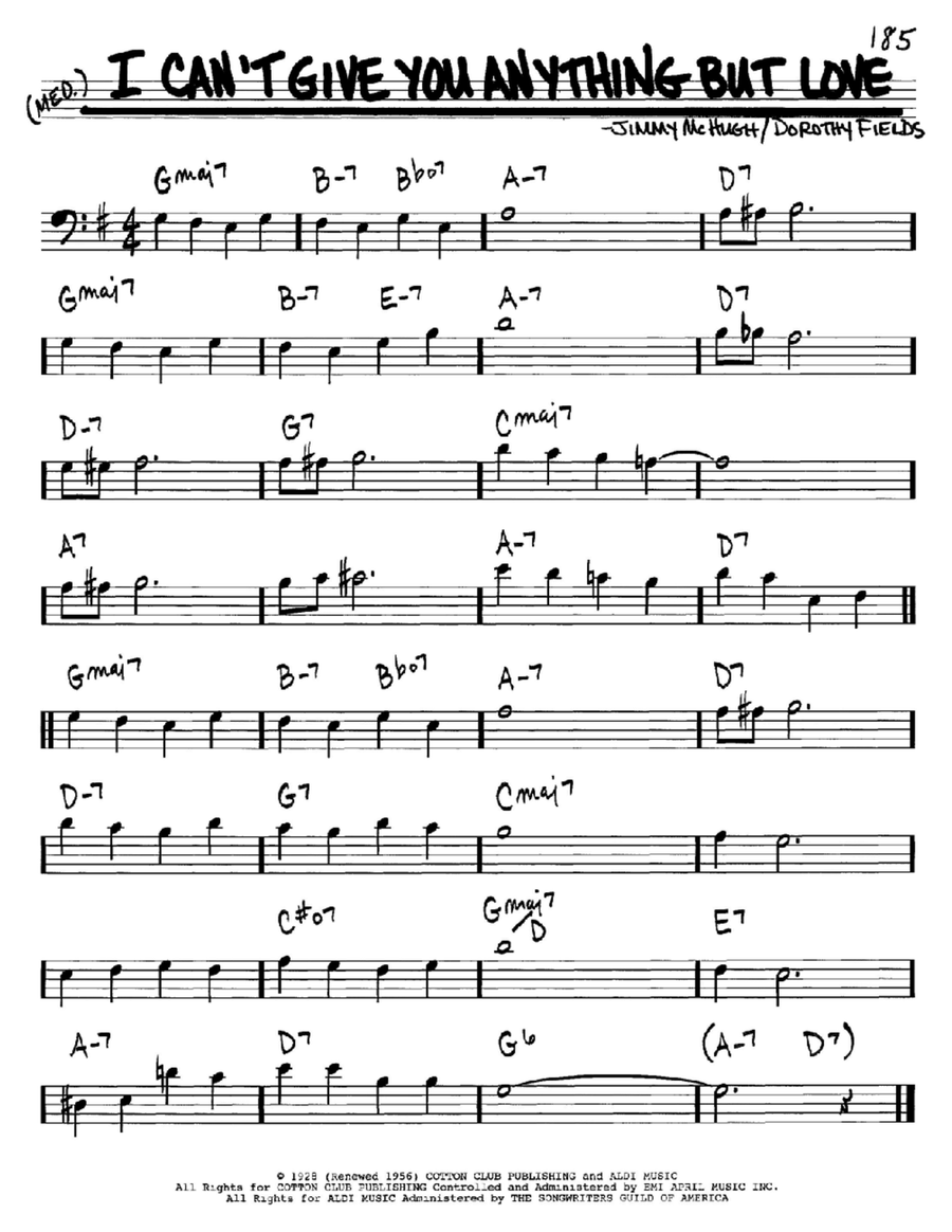 I Can't Give You Anything But Love Piano scores gallery preview page 1