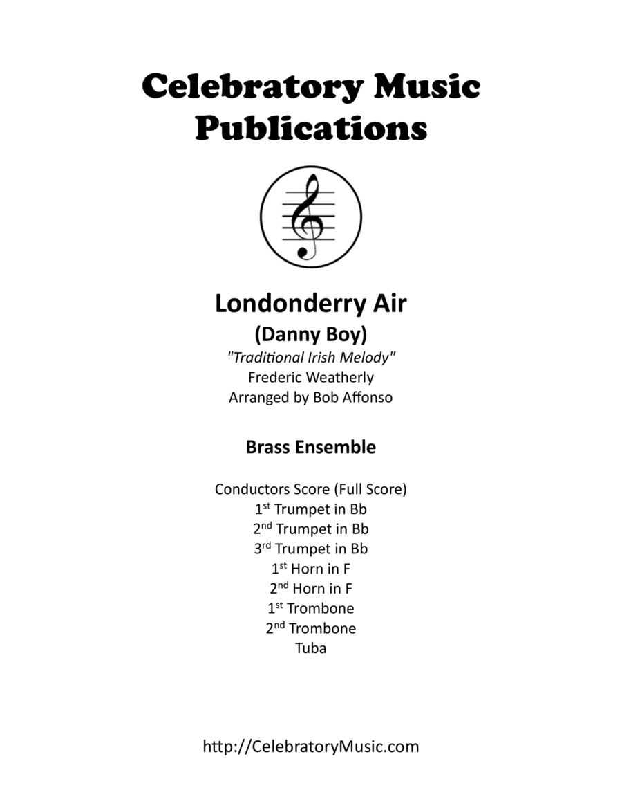 Londonderry Air Londonderry Air Brass Ensemble scores gallery preview page 1
