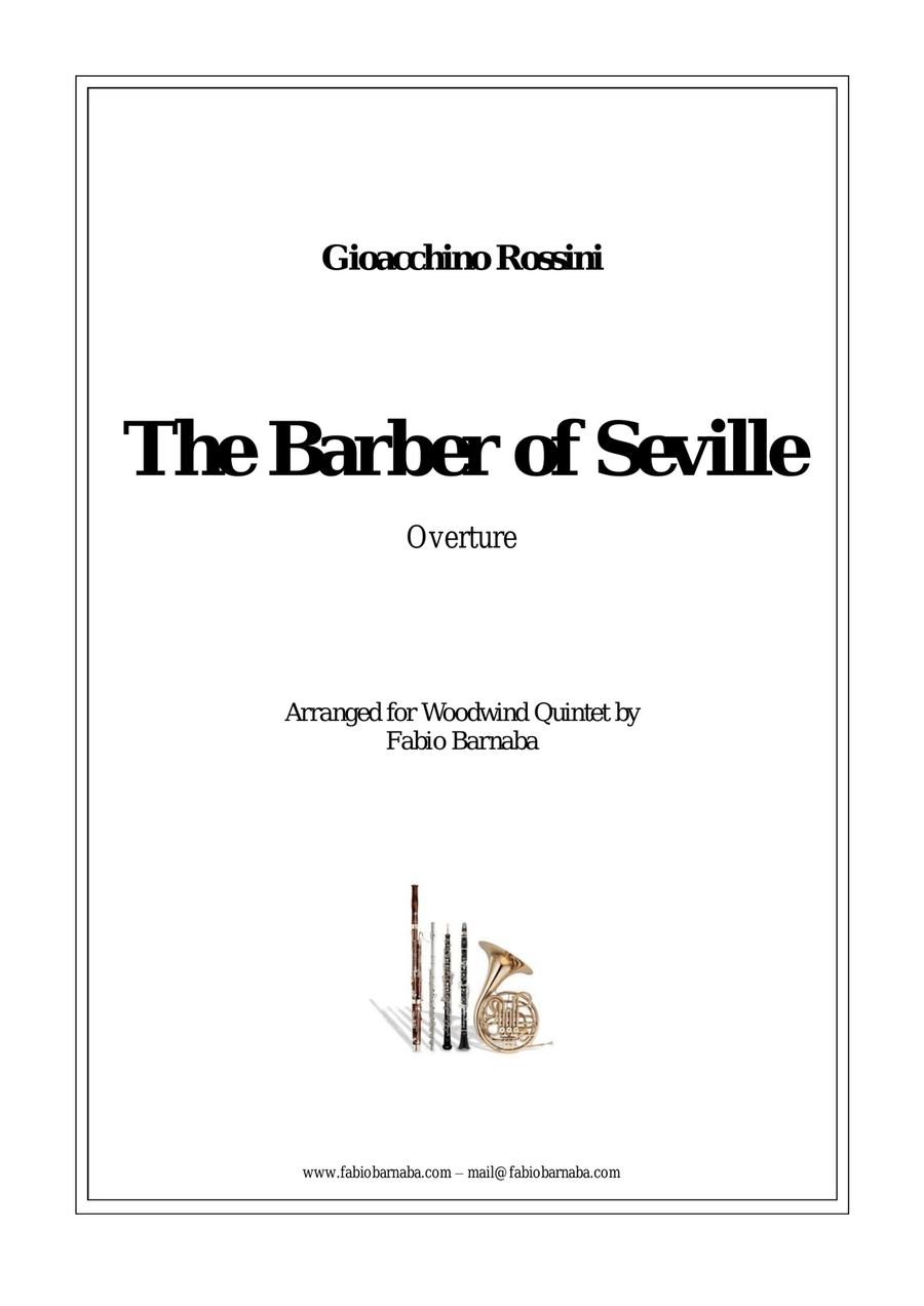 The Barber of Seville - Overture for Woodwind Quintet Woodwind Quintet scores gallery preview page 1