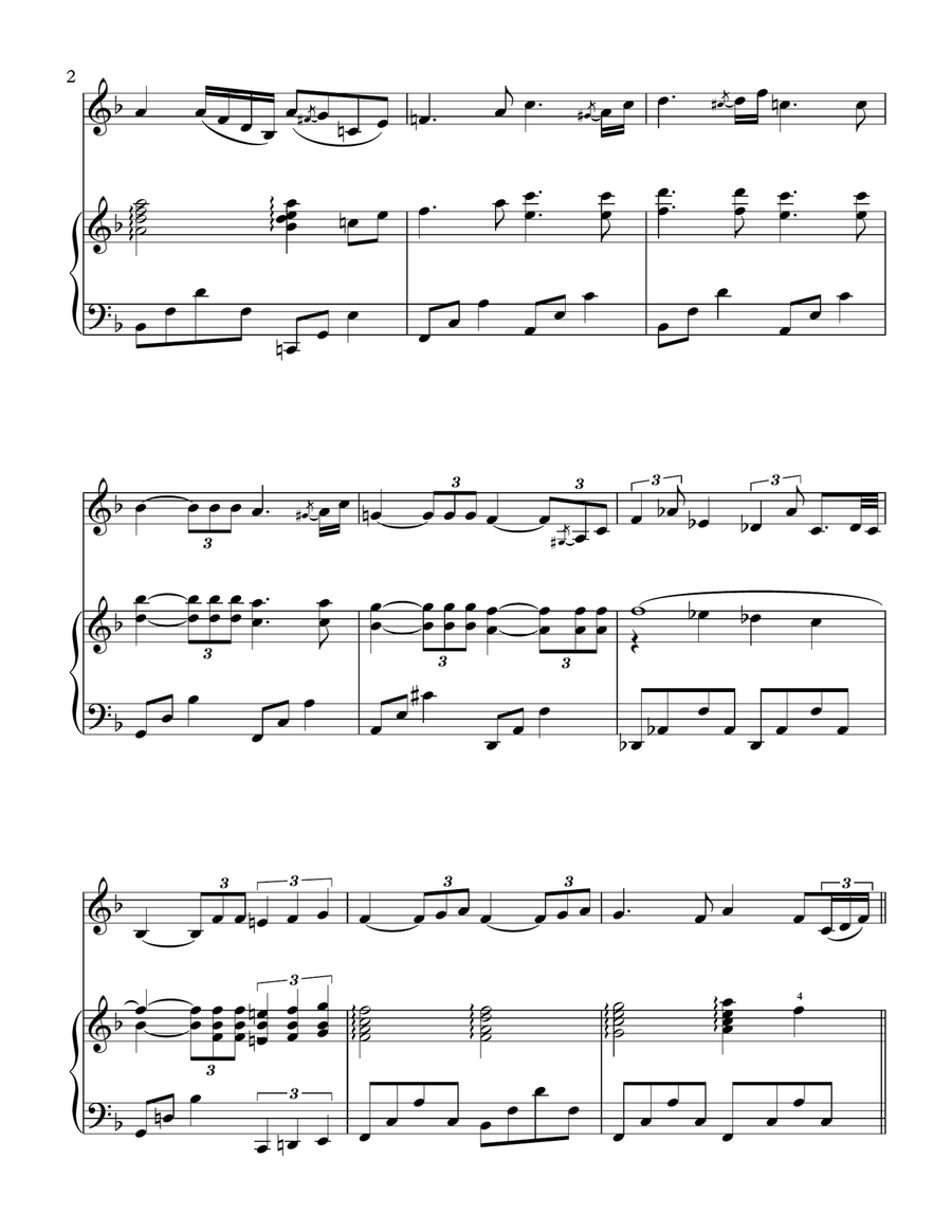 What A Wonderful World Trumpet Solo scores gallery preview page 3