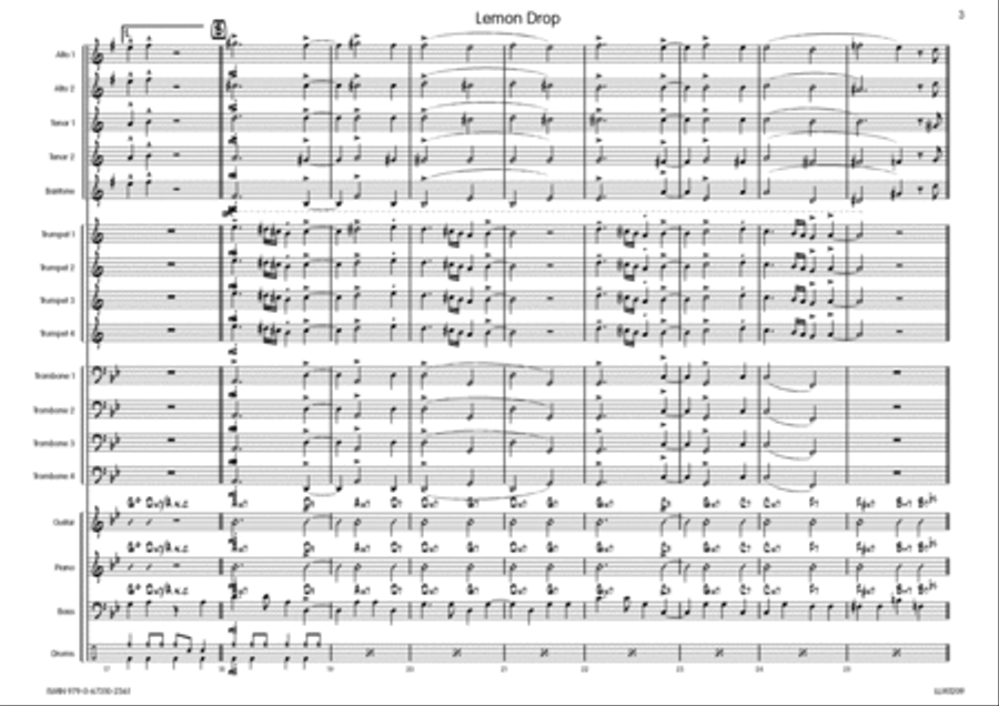 Lemon Drop Big Band scores gallery preview page 4