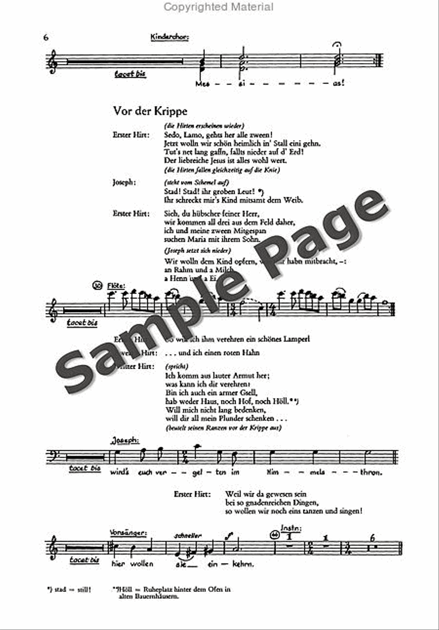 Christkinld-kumedi Speaking Part SSAATB scores gallery preview page 7