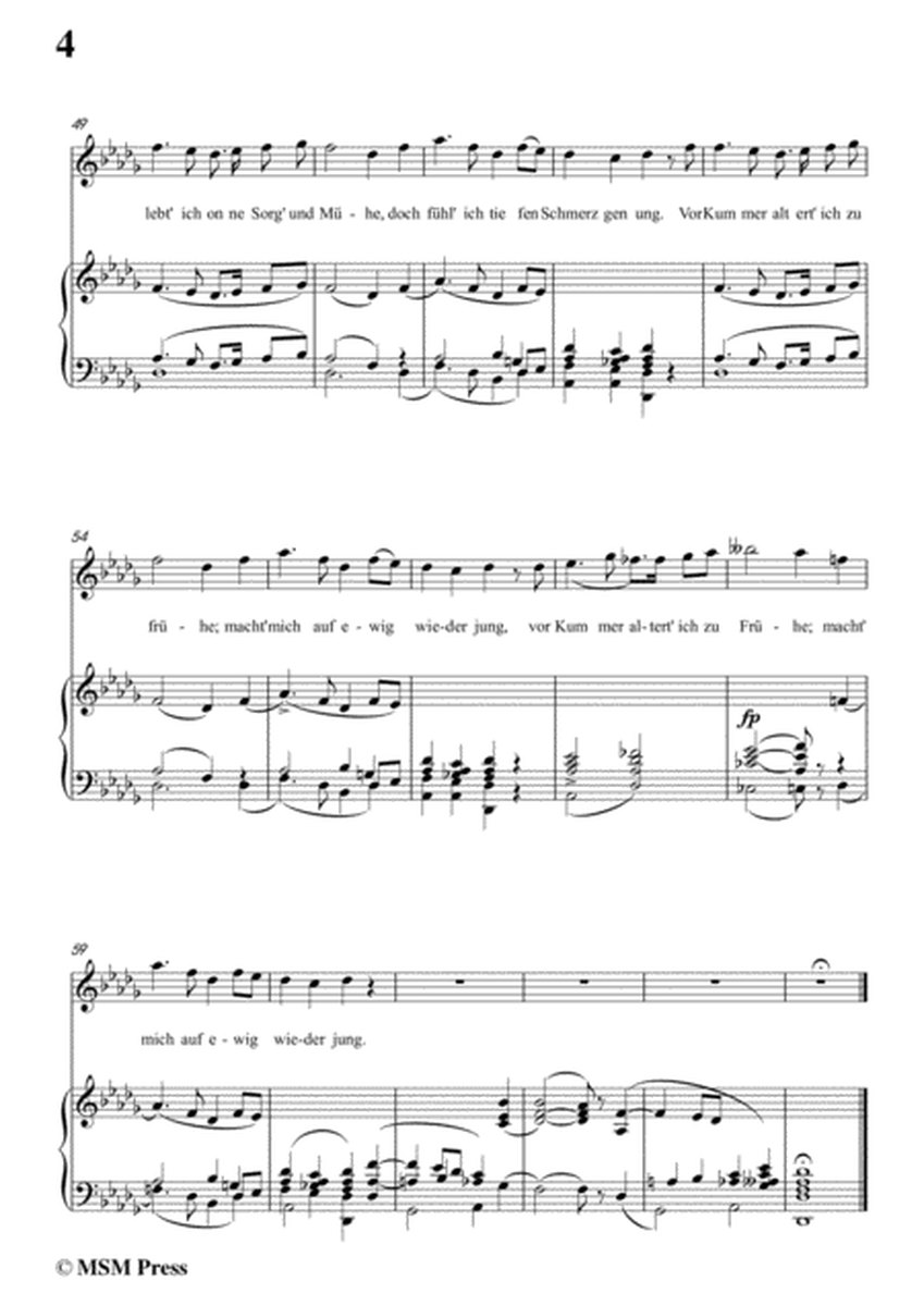 Schubert-Mignon II,D.727,in c sharp minor,for Voice&Piano image number null