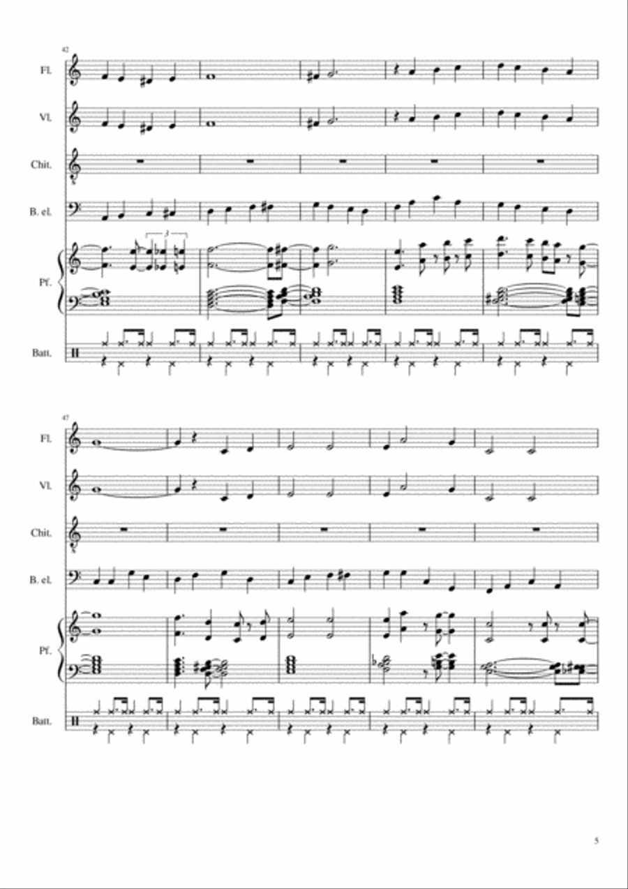 White Christmas Flute scores gallery preview page 5