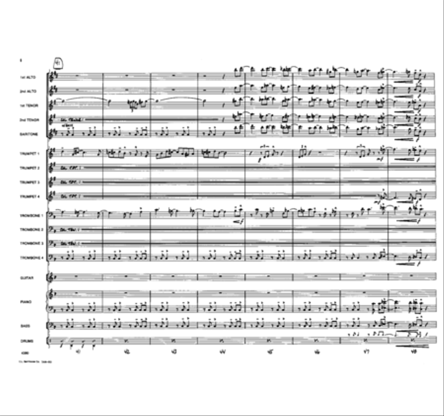 Duke It Out! Duke It Out! Jazz Ensemble scores gallery preview page 7