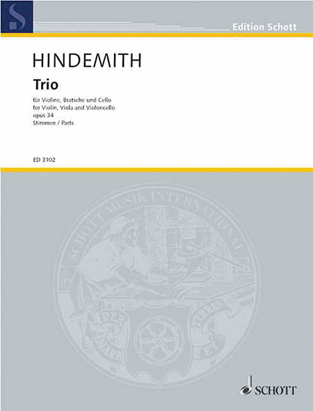 Paul Hindemith: String Trio No. 1, Op. 34