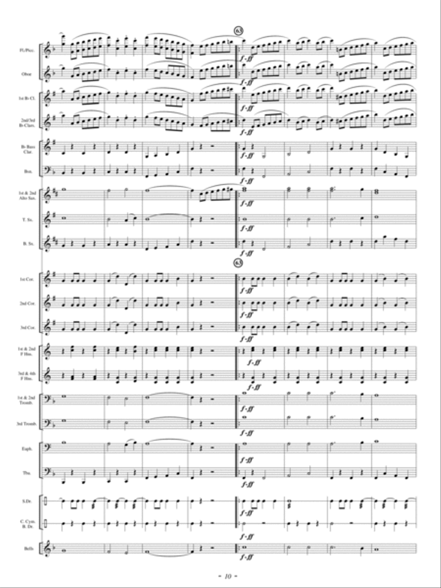 America Exultant Concert Band scores gallery preview page 9