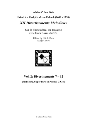 Erbach Divertisements Melodieux 7-12, G2 Clefs