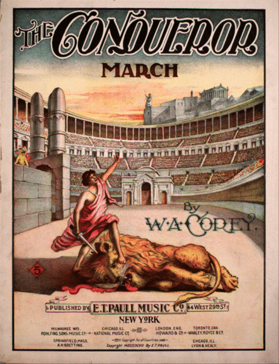 The Conqueror March Piano Solo scores gallery preview page 1