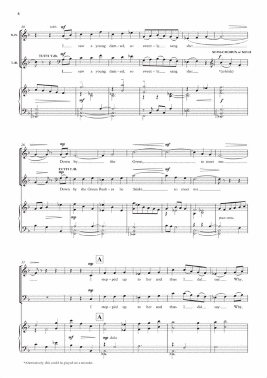 A Fancy of Folksongs 4-Part scores gallery preview page 5