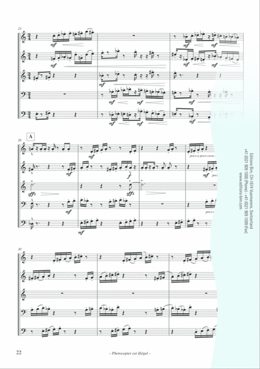 Strata Brass Quintet scores gallery preview page 10