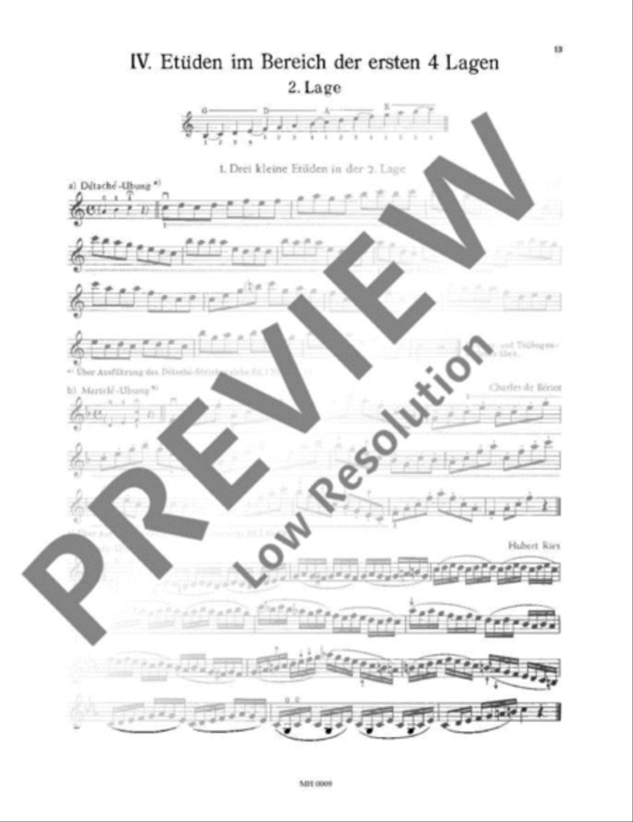 Fundamentale Violintechnik Violin scores gallery preview page 14