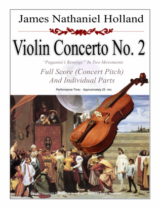Violin Concerto No. 2 "Paganini's Revenge" Full Score and Individual Parts