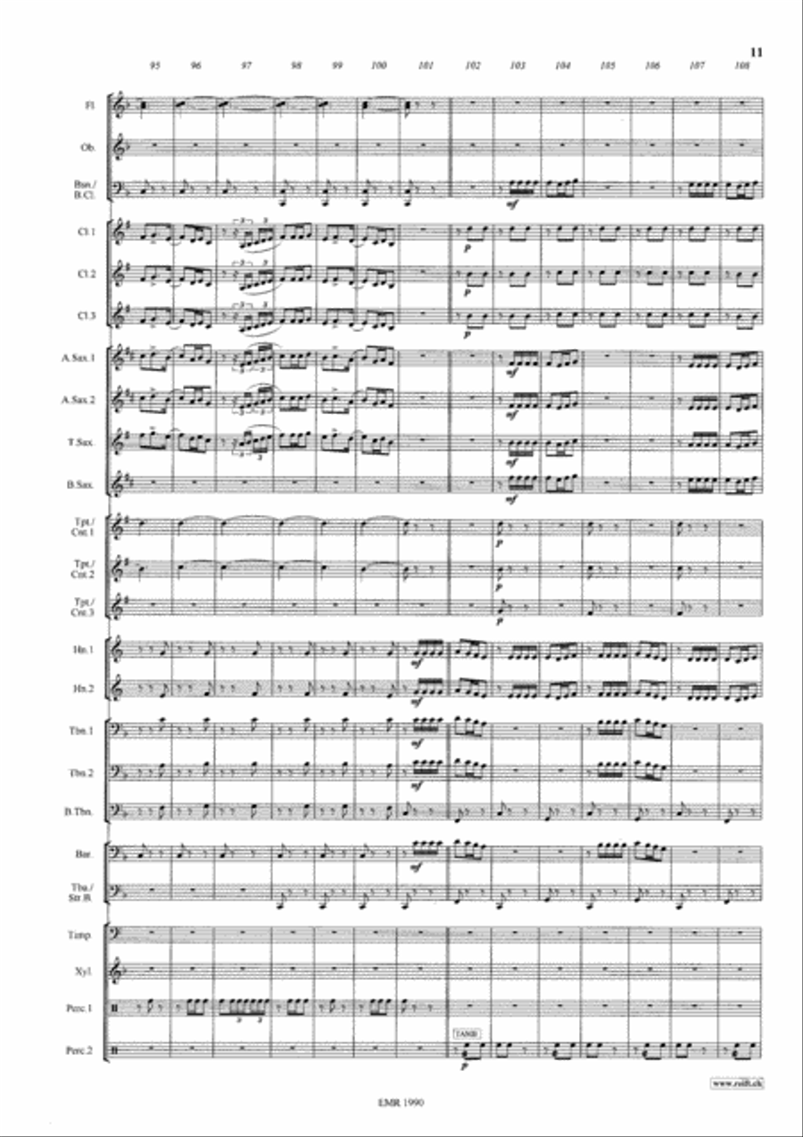 Espana Espana Concert Band scores gallery preview page 12