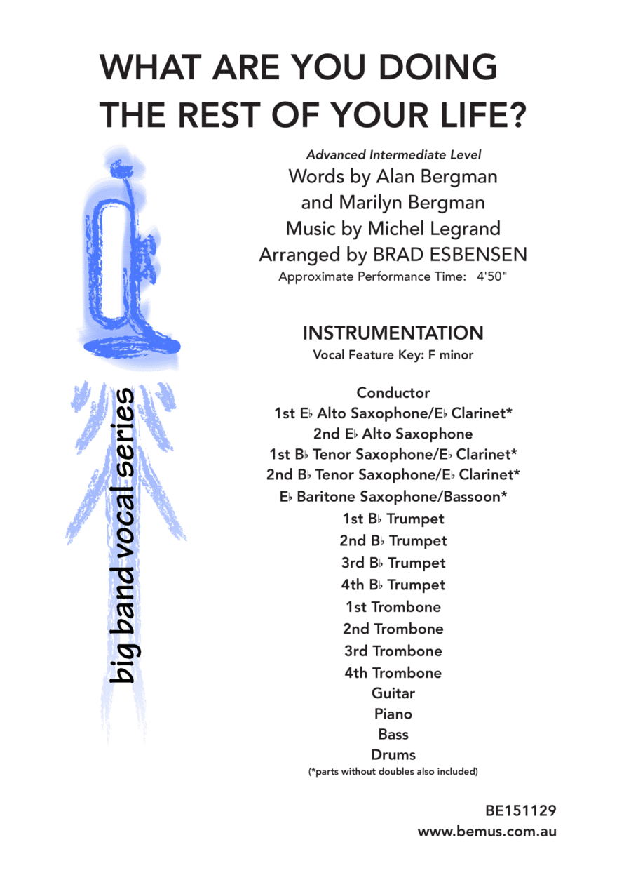 What Are You Doing The Rest Of Your Life? Jazz Ensemble scores gallery preview page 1