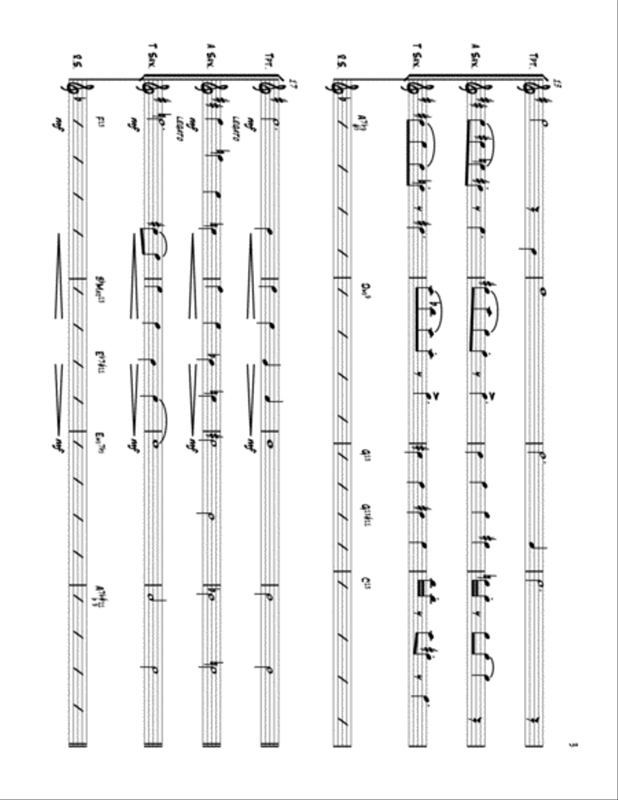 Yesterdays Jazz Ensemble scores gallery preview page 5