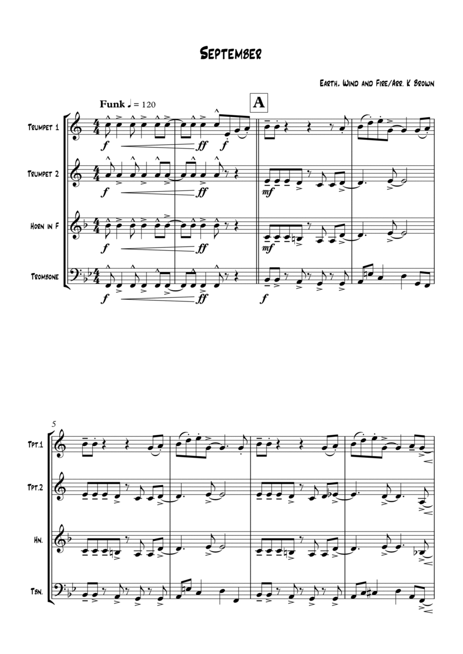 September Brass Quartet scores gallery preview page 1