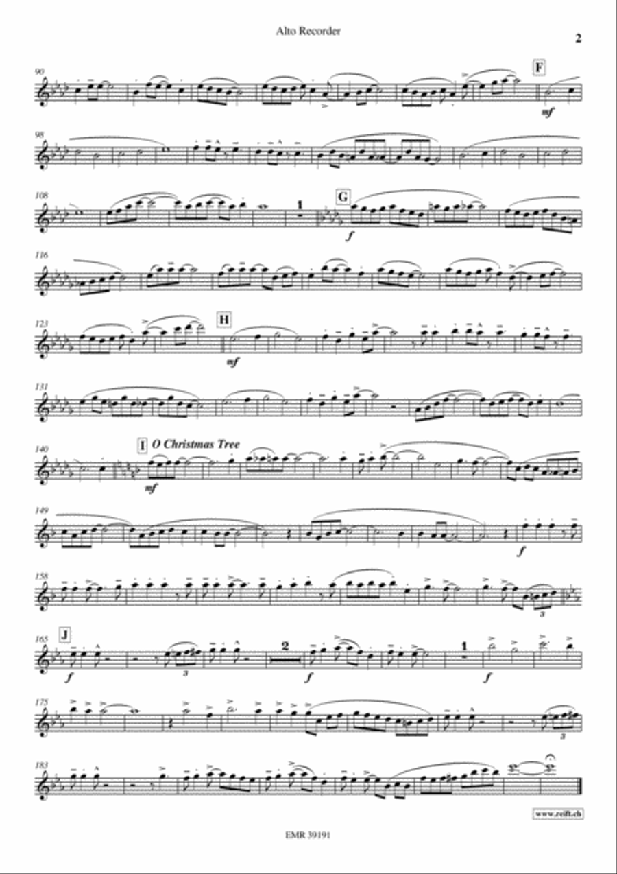 Swinging Santa Claus Swinging Santa Claus Alto Recorder scores gallery preview page 3