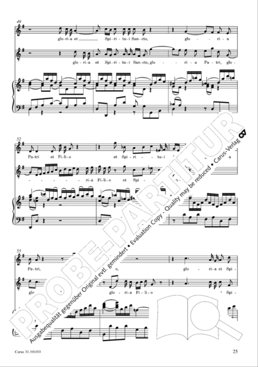 Gloria in excelsis Deo SSATB scores gallery preview page 26