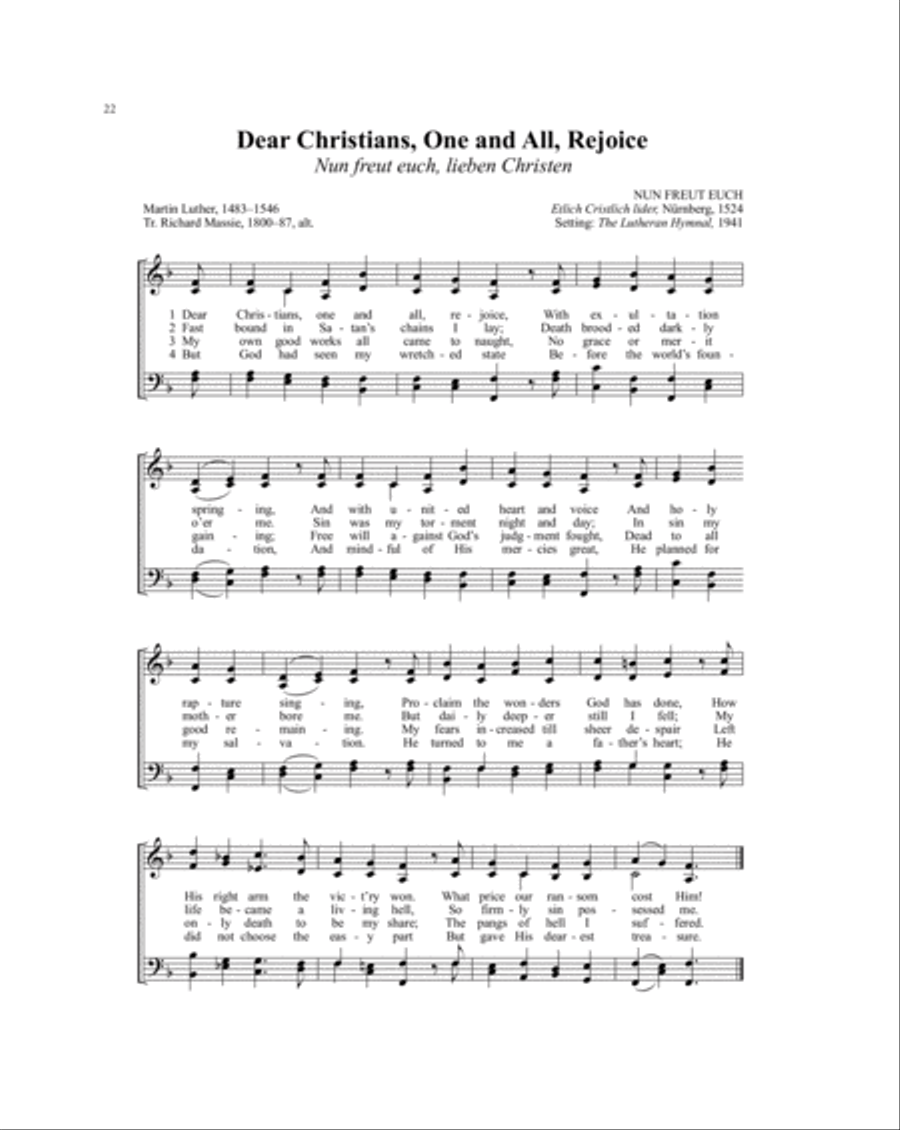 The Hymns of Martin Luther 4-Part scores gallery preview page 7