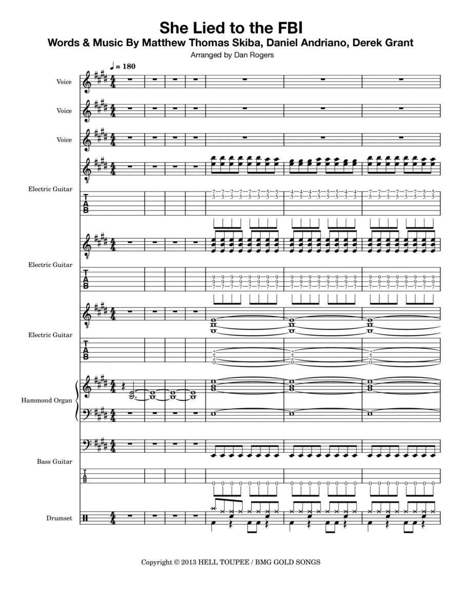 She Lied To The Fbi Small Ensemble scores gallery preview page 1