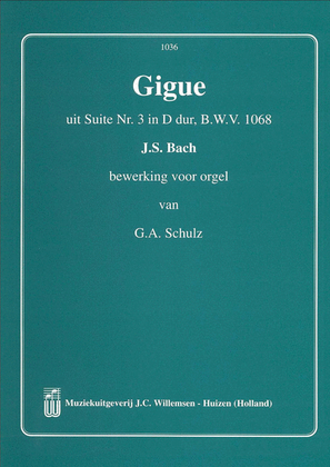 Book cover for Gigue Uit Suite 3 D BWV1068