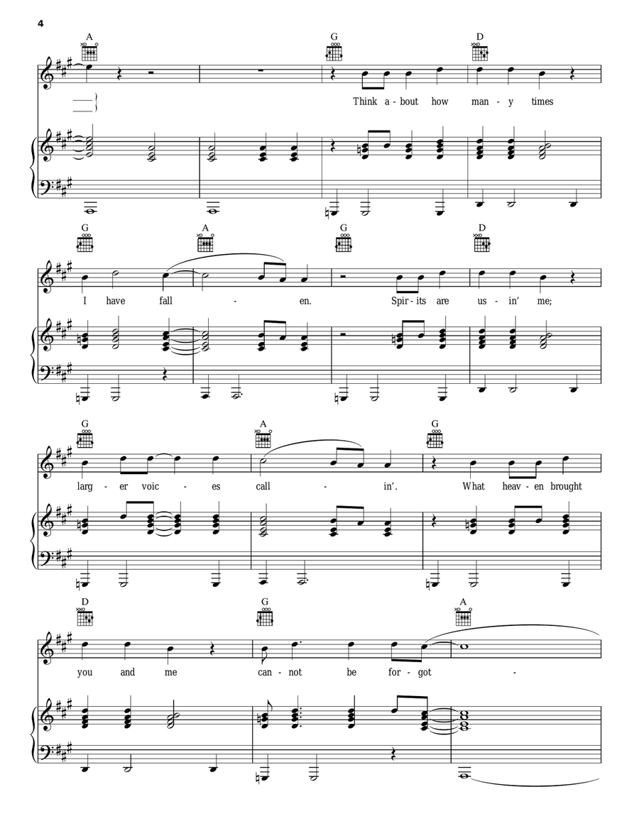 Southern Cross Southern Cross Piano, Vocal, Guitar scores gallery preview page 4
