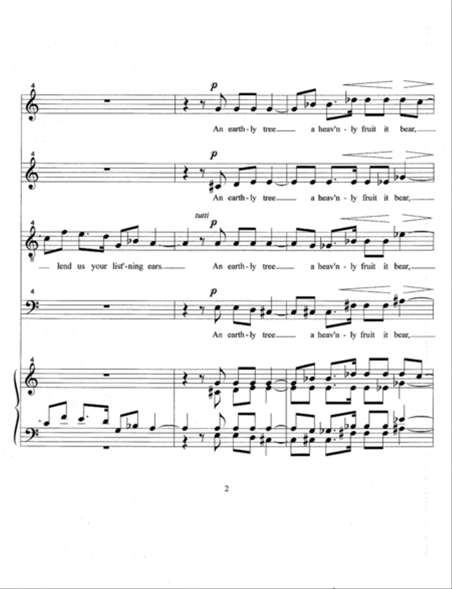 Cast Off All Doubtful Care (2012) 4-Part scores gallery preview page 4