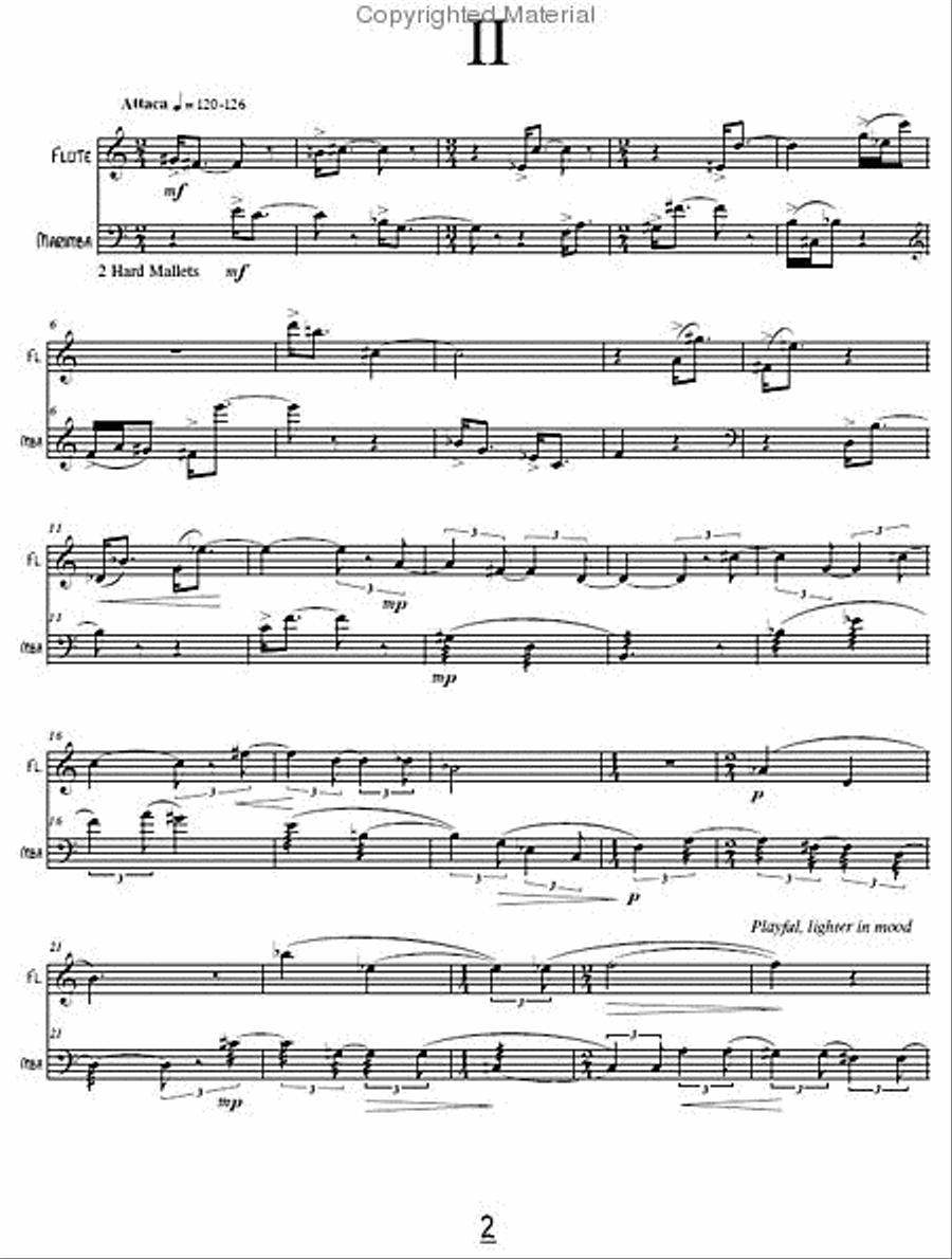 Prisms for Flute & Marimba Flute scores gallery preview page 8