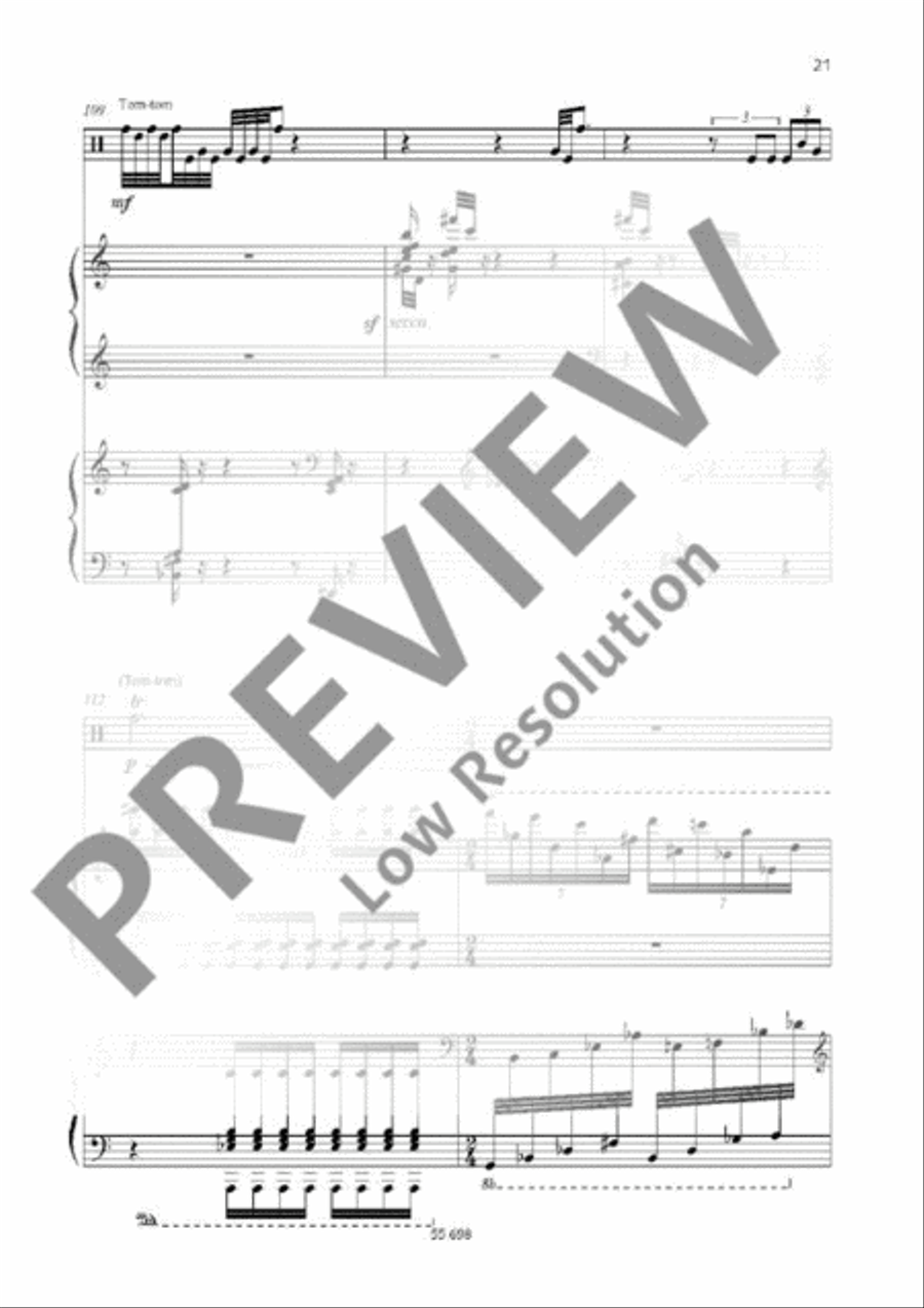 Poème Poème Percussion scores gallery preview page 21