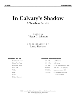 Book cover for In Calvary's Shadow: A Tenebrae Service - Instrumental Score and Parts - Digital