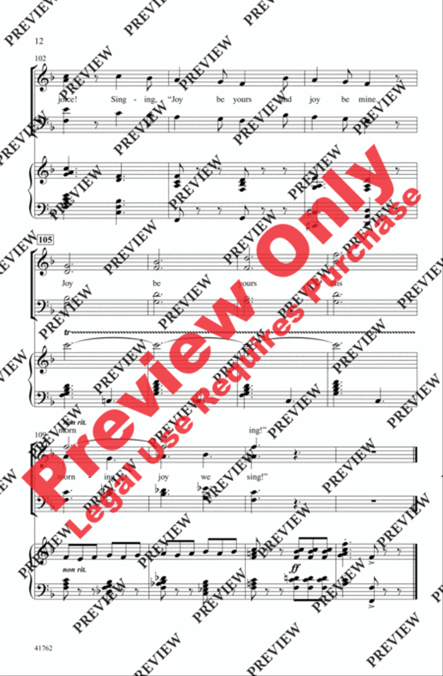 Carols from the British Isles 4-Part scores gallery preview page 12